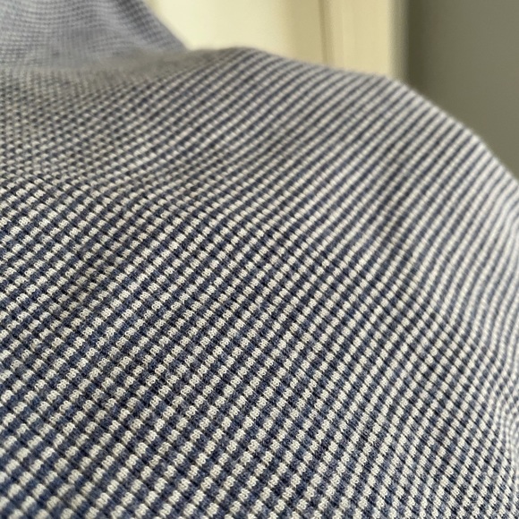 Blue and White Ribbed Crop Top - Picture 3 of 3